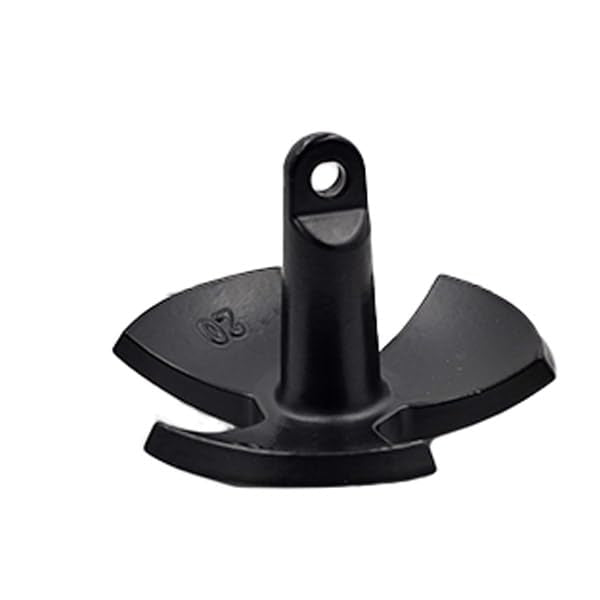 Gen3 Marine 20 lb Rubber Coated Tri-Fluke River Anchor for Boats up to 24 ft