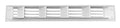 Attwood 1494F1 Flush Louvered Vent, White, 2 Inch x 15-3/8 Inch Cutout