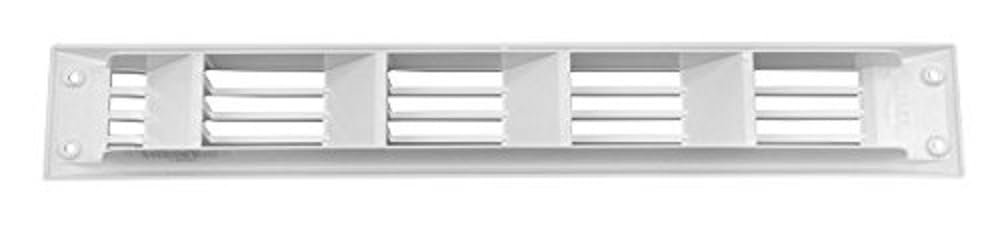 Attwood 1494F1 Flush Louvered Vent, White, 2 Inch x 15-3/8 Inch Cutout