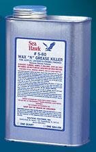 Sea Hawk S-80GL Wax 'N' Grease Killer, Gallon - Fiberglass Hull Dewaxing Solvent Before Painting
