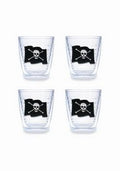 Tervis Jolly Roger Pirate 12 oz Tumbler, Set of 4, Double-Wall Insulated Polycarbonate
