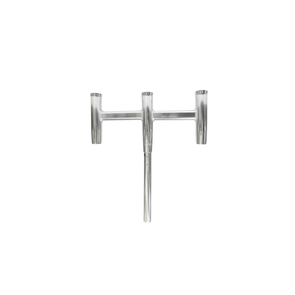 TACO Marine Trident 3-Rod Holder Cluster F31-0780BXY-1, Straight, with Tool Caddy