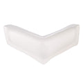 Taylor Made 46081 Corner Mount Dock Bumper, White, 10 Inch x 10 Inch
