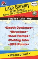 Fishing Hotspots Lake Barkley North Section Fishing Map L112