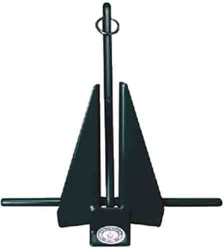 Greenfield Slip Ring Anchor #6-Red, Fluke-Type PVC Coated Steel Anchor, 5 Pounds