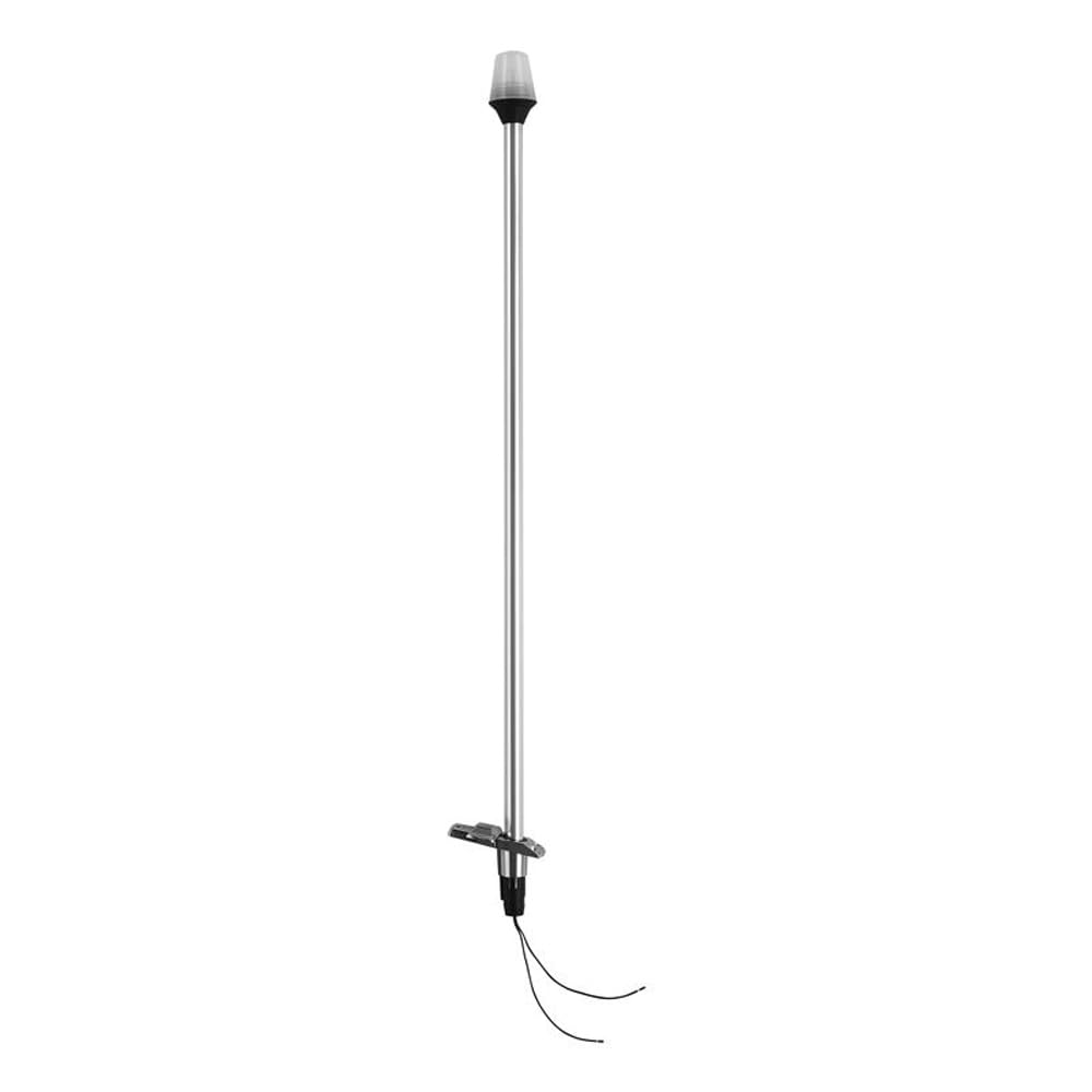 Attwood 7100B7 Stowaway Pole Light with Plug-In Base, 36 Inch, 2-Mile USCG Compliant