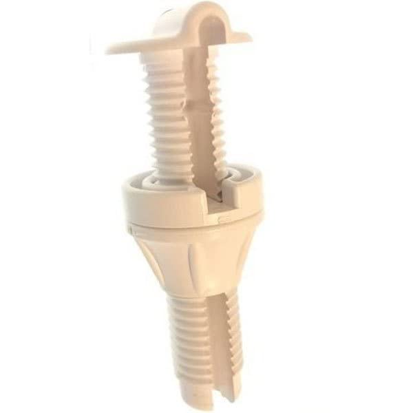 T-H Marine CC-2 White Bulkhead Thru-Hull Fitting, 3/4 Inch Hole, 1/4 Inch Slot