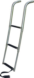 JIF Marine ETC3 3-Step Telescoping Under Platform Drop Ladder, Stainless Steel, 400 lb Capacity