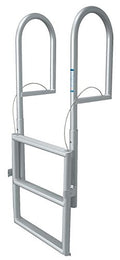 JIF Marine DJX4 4-Step Retractable Sliding Dock Ladder, Aluminum, 750 lb Capacity