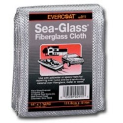 Evercoat Woven Fiberglass Cloth - 6 oz Marine Resin Repair Cloth, Available in 1 Yard and 3 Yard Rolls