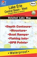 Fishing Hotspots L295 Lake Erie Central Basin West Fishing Map - Ruggles Beach to Geneva, Ohio