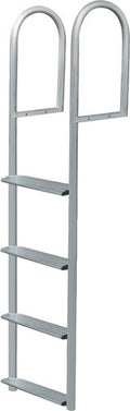 JIF Marine 3-Step Stationary Dock Ladder, Anodized Aluminum, 750 lb Capacity, DJV3