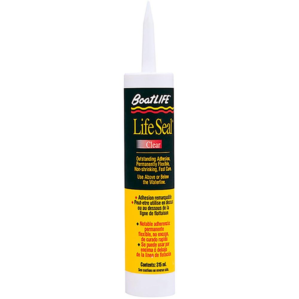 BoatLIFE Life Seal Marine Sealant - Silicone/Polyurethane Adhesive Caulk, Available in 1 oz to 10.6 oz, Clear/White/Black
