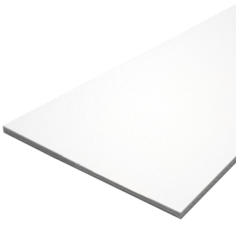 TACO Metals King StarBoard Marine Polymer Lumber Sheet, White, 27 x 12 x 1/4 Inch