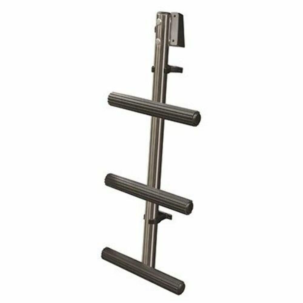 JIF Marine EES3 3-Step Stainless Steel Dive Ladder, Center Post Angled Mount, 400 lb Capacity