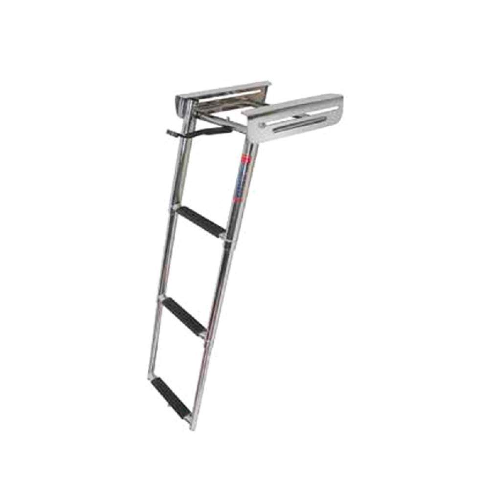 JIF Marine FOG-3 3-Step Under Platform Sliding Ladder, 316 Stainless Steel