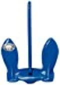 Greenfield Products 20 lb Navy Anchor, Coated Blue Cast Iron Boat Anchor (920-R)