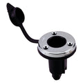 Perko 1045P0SDP 2-Pin Plug-In Base, Stainless Steel/Black, 0-Degree Rake, 2-1/4 Inch OD