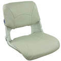 Springfield 1061025 Skipper Folding Boat Seat, White Shell with White Cushion
