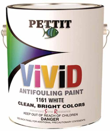 Pettit Paint Vivid Ablative Antifouling Bottom Paint, White, 1 Gallon