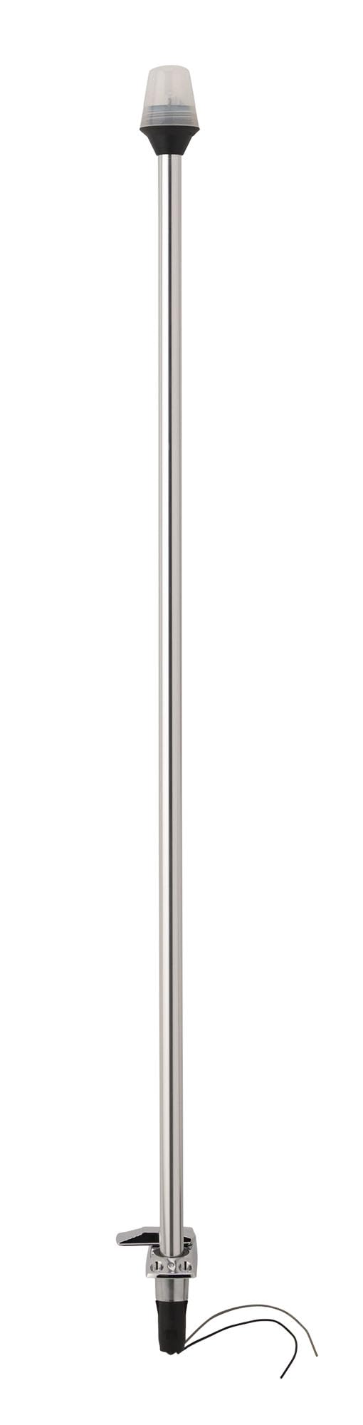 Attwood 7100C7 Telescoping Pole Light with ZAMAK Base, 36-Inch Pole, 2-Mile 360-Degree Illumination for Boats up to 65.6 Feet