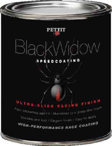 Pettit Paint Black Widow Racing Bottom Paint, Black, 1 Gallon (1186906)