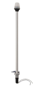 Attwood Telescoping Pole Light with ZAMAK Base, 24 Inch, 9-Watt, Fits 911339 Base