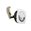 Perko 0932DP1WHT Flush-Mount Non-Locking Latch with Offset Cam Bar, White