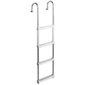 Garelick 15240-G 4-Step Pontoon Swimming Ladder, Anodized Aluminum, Side Gate or Transom Mount