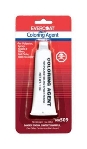 Evercoat Fiberglass Resin & Gel Coat Colorant Tints, 1 oz - Available in Red, Sunset Yellow, Brown, Admiral Blue, Black, and White