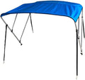 Gen3 Marine 3 Bow Bimini Boat Top, 54 Inch x 6 Foot, 73 to 78 Inch Width, Black