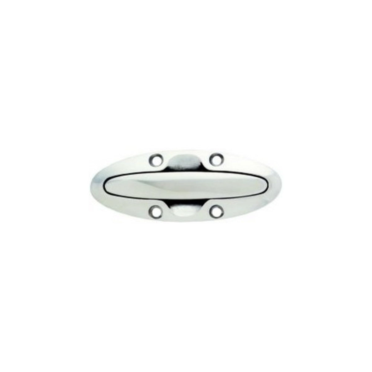 Attwood 66514-7 Counter-Sunk Flush Cleat, 6 Inch, 316 Stainless Steel