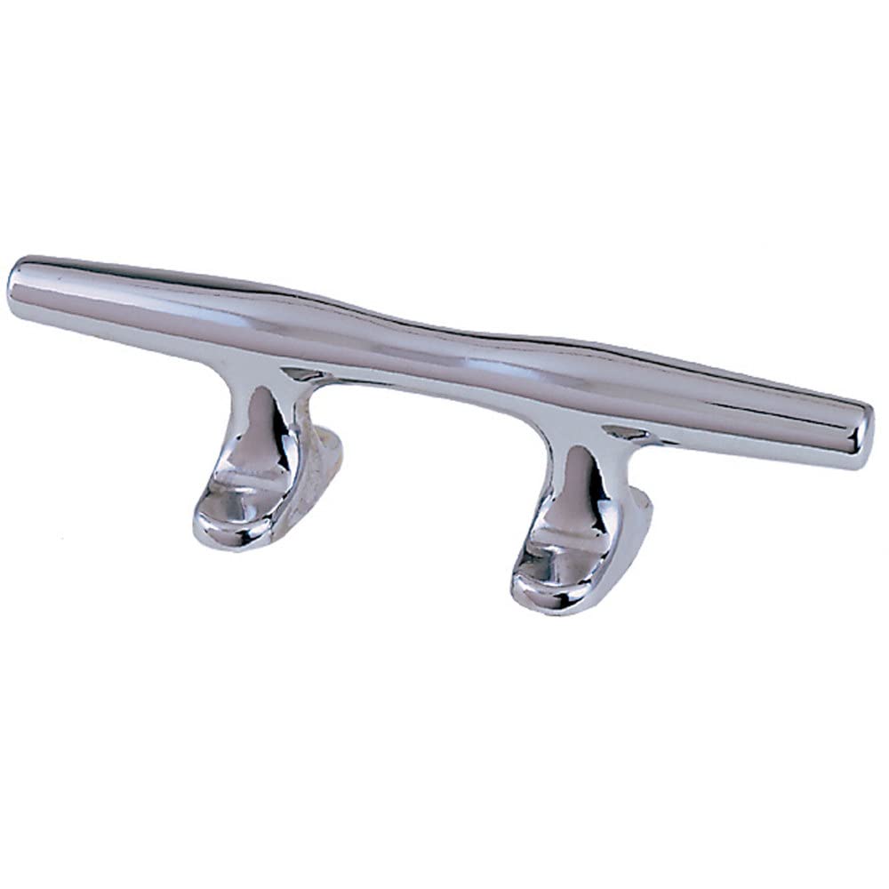Perko 1188DP4CHR Chrome Plated Open Base Boat Cleat, 4 Inch, Sold in Pairs