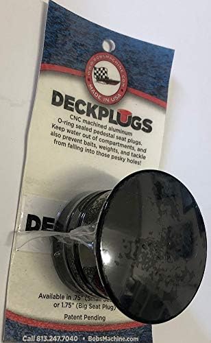 Bob's Machine Deck Plug for Pedestal Seat Base, 1.77 Inch, Black