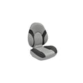 Gen3 Marine Centric Folding Boat Seat, Light Grey/Carbon, Marine-Grade Vinyl, ABYC H-31 Rated