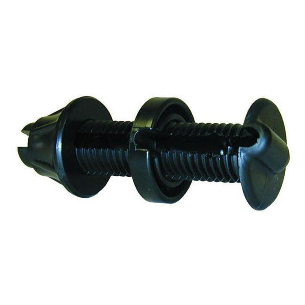 T-H Marine CeaCap Bulkhead Pass Thru Fitting, 3/4 Inch Hole, 1/4 Inch Slot, Black