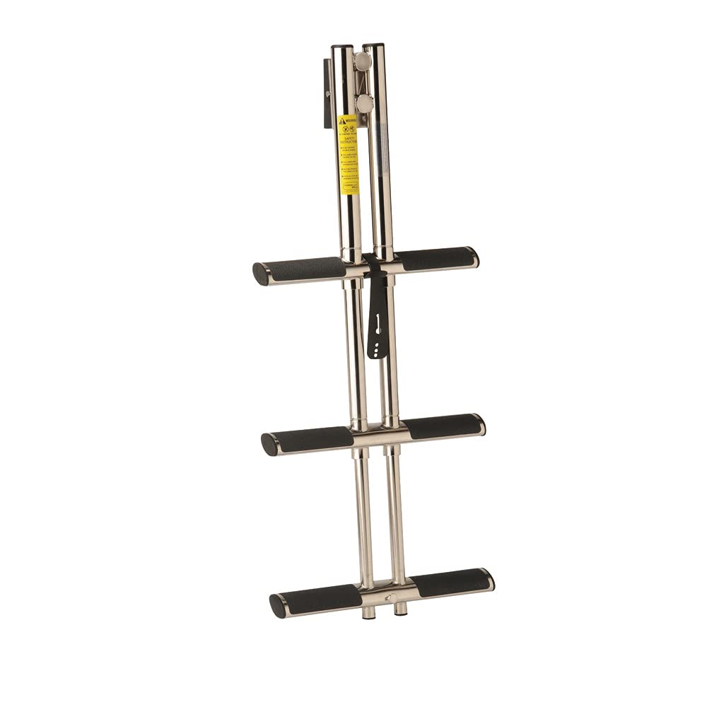 Garelick 4-Step Telescoping Boarding Ladder, Aluminum Sport/Diver Ladder, 300 lb Capacity