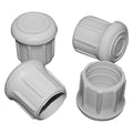 Taylor Made Products Rubber Chair Tips 96024, Fits 7/8 Inch Tubing, White, Pack of 4