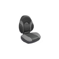 Gen3 Marine Centric Folding Boat Seat, Dark Grey/Grey, Marine-Grade Vinyl, 4-Bolt Mount