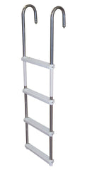 JIF Marine DMM4 4-Step Pontoon Swim Ladder, Flush Mount, 250 lb Capacity