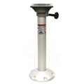 Springfield 1240639 Fixed-Height Boat Seat Pedestal, 24 Inch, Cast Aluminum, Quad-Action Swivel