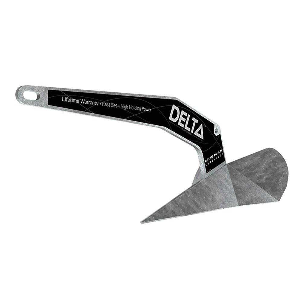 Lewmar Delta Anchor 0057406, 14 lb Galvanized Steel, Self-Launching for Boats 21-31 ft