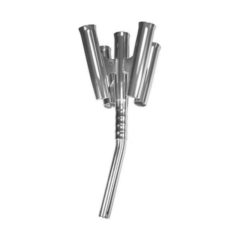 TACO Marine Olympic 5-Rod Holder Cluster F31-0790BXY-1, Aluminum, 26 Inch Flush Mount