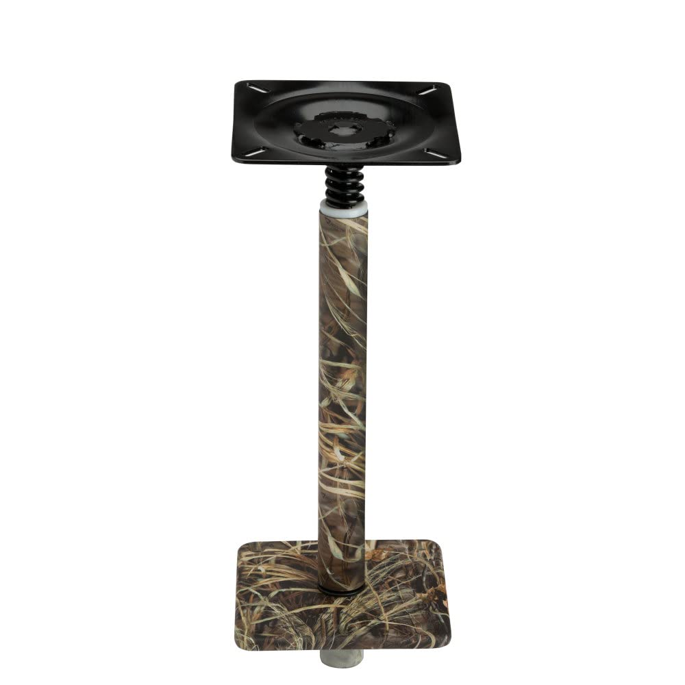 Attwood Swivl-Eze 075 Boat Seat Pedestal Package 97750C-7, Realtree Max-4 Camouflage, 7 x 7 Inch Base, 13 Inch Post