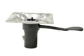 Attwood 238141-1 238 Series Stainless Steel Seat Mount, Left Handle, 3 Degree Tilt