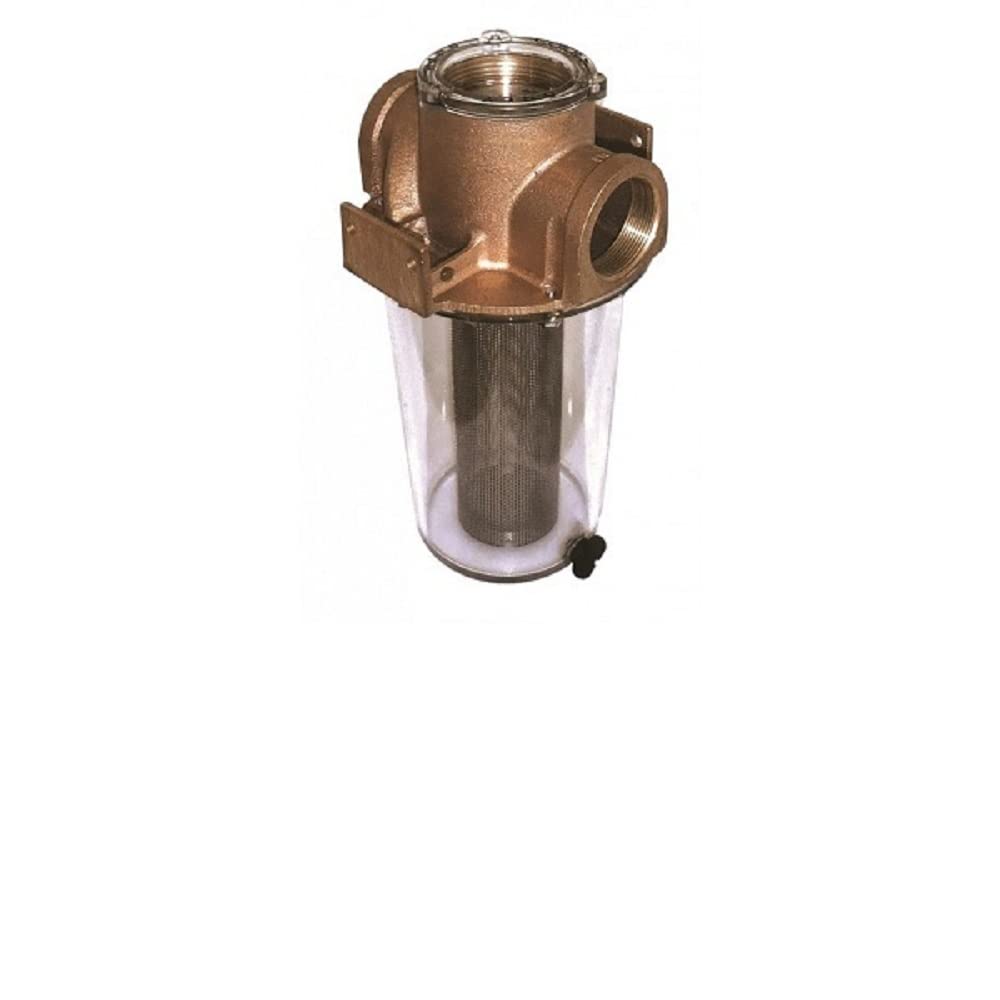Groco ARG-1210-P Bronze 1-1/4 Inch Raw Water Intake Strainer with Plastic Basket