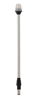 Attwood All-Round Frosted Globe Stern Light, 24-Inch Pole with 2-Pin Locking Collar