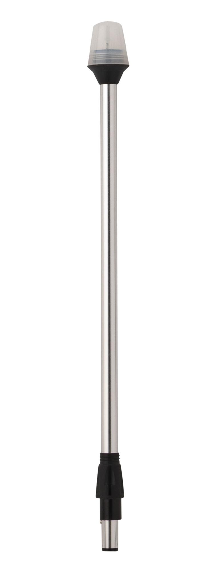 Attwood All-Round Frosted Globe Stern Light, 24-Inch Pole with 2-Pin Locking Collar