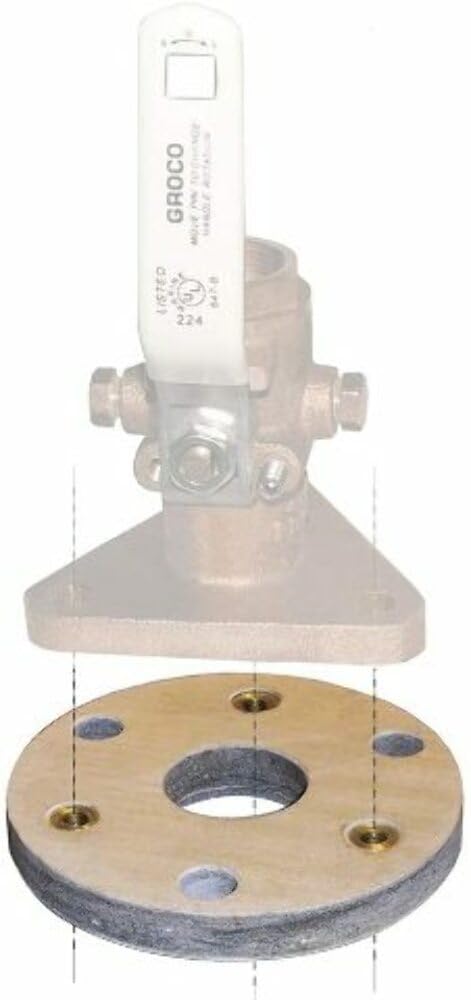 Groco BB-1 Bronze Backing Block for 3/4 and 1 Inch Seacocks