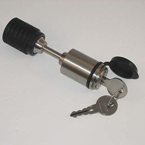 C.T. Johnson Trailer Coupler Lock, 7/8" Span - Standard Steel or Stainless Steel Tab Style